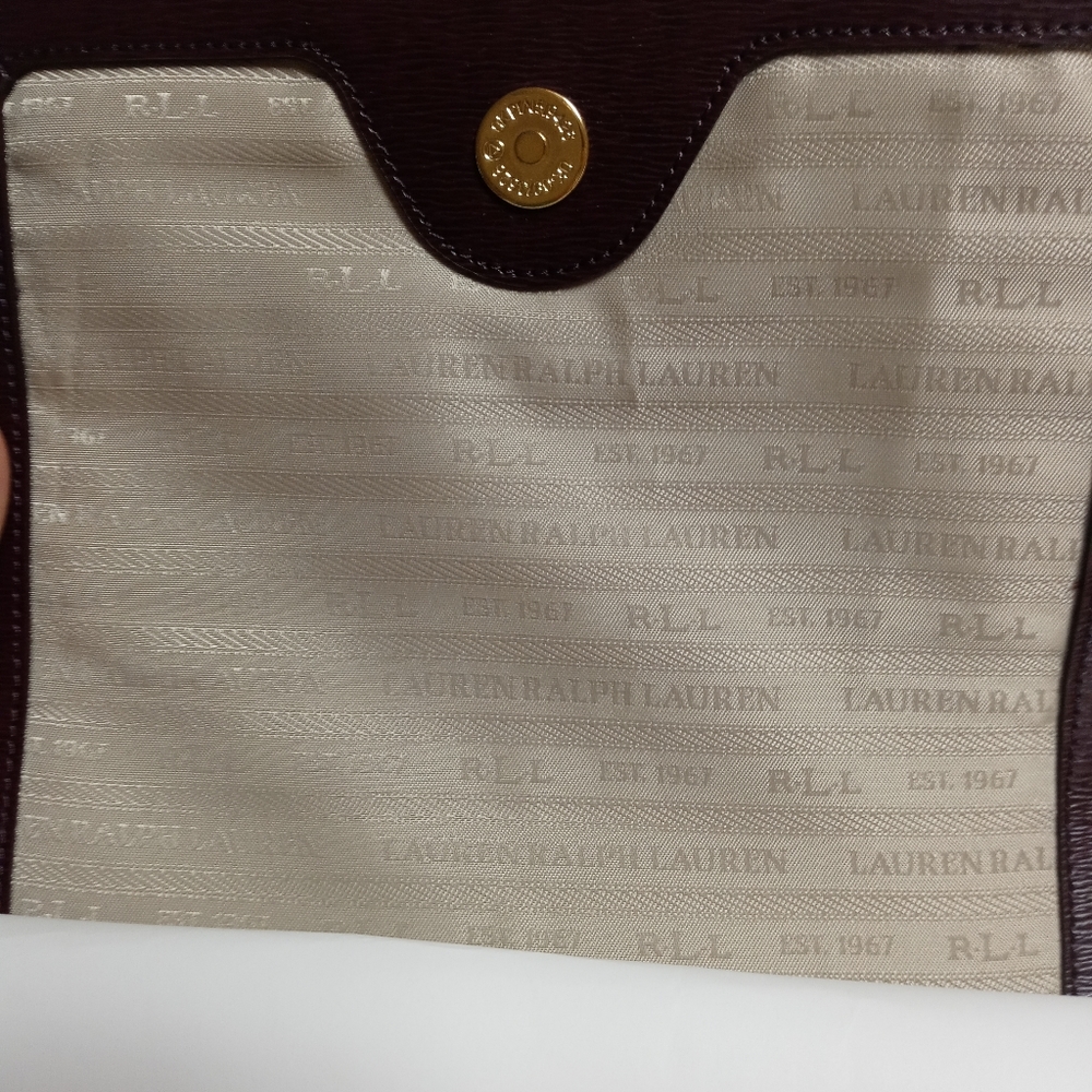 Ralph Lauren Burgundy Carmen Newberry Crossbody - Picture 5 of 6